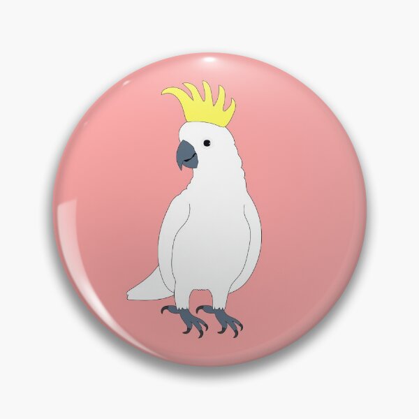 Item preview, Sulphur-crested cockatoo on Pastel Pink designed and sold by Digitaldingo.