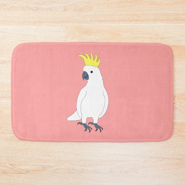 Item preview, Sulphur-crested cockatoo on Pastel Pink designed and sold by Digitaldingo.