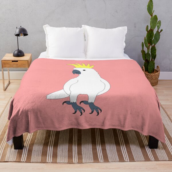 Item preview, Sulphur-crested cockatoo on Pastel Pink designed and sold by Digitaldingo.