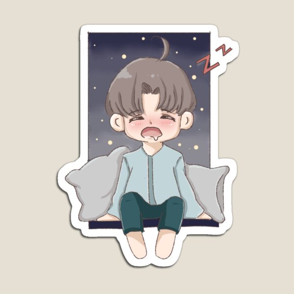 Aperçu de l'œuvre Un mignon chibi endormi créée et vendue par VeeFea.