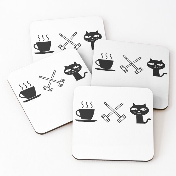 Item preview, Coffee. Cats. Croquet designed and sold by TheGreenGoat.
