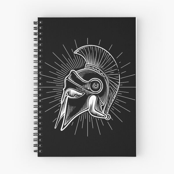 Item preview, Black and White 300 Spartan Warrior Helmet designed and sold by ClassicalGreece.