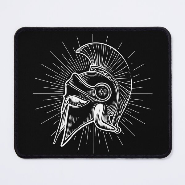 Item preview, Black and White 300 Spartan Warrior Helmet designed and sold by ClassicalGreece.