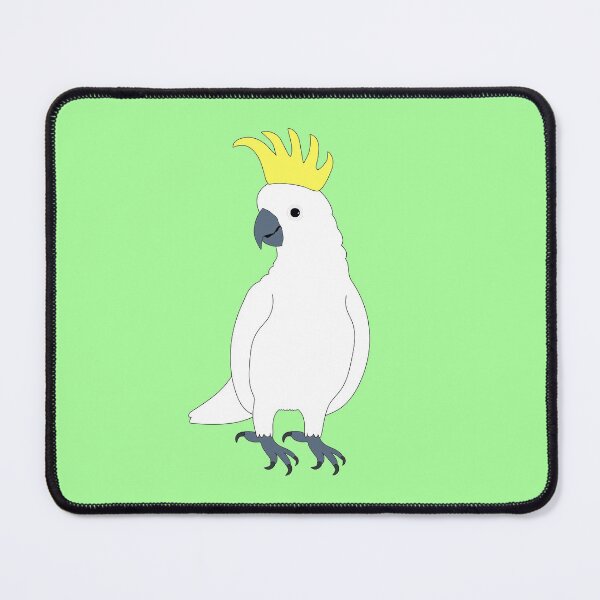 Item preview, Sulphur-crested cockatoo on Pastel Green designed and sold by Digitaldingo.