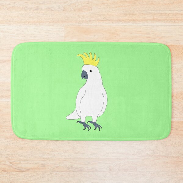 Item preview, Sulphur-crested cockatoo on Pastel Green designed and sold by Digitaldingo.