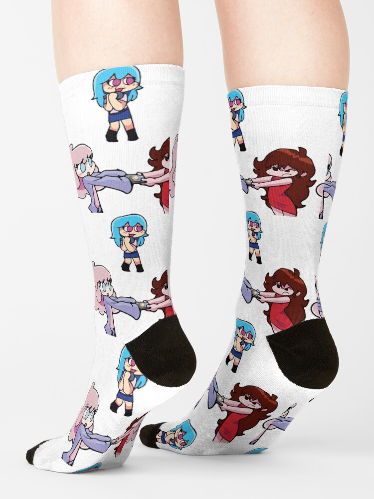 "cloud vs girlfriend fnf sky fnf" Socks for Sale by spamtonfunny