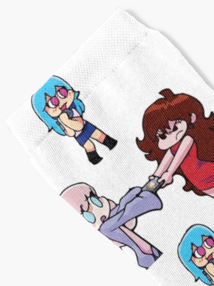 "cloud vs girlfriend fnf sky fnf" Socks for Sale by spamtonfunny
