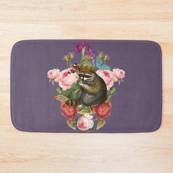 Item preview, Royal Vintage Racoon With Crown, Vintage Roses And Flowers designed and sold by TrulyEpoque.