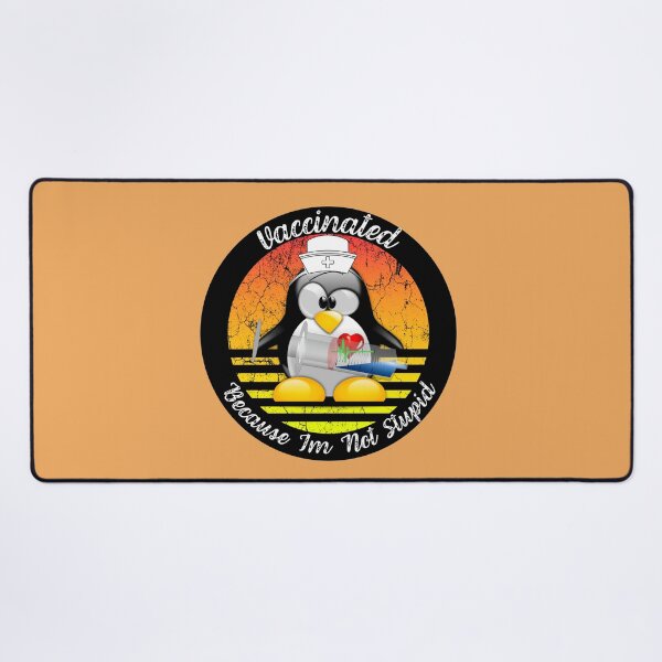 Item preview, Funny Penguin Vaccinated Because I'm Not Stupid designed and sold by AmeliaStore1.
