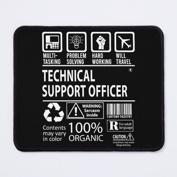Item preview, Technical Support Officer T Shirt - MultiTasking Certified Job Gift Item Tee designed and sold by oslandefren.
