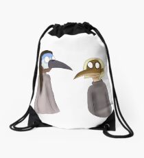 Plague Doctors - Mordecai & Rigby Drawstring Bag