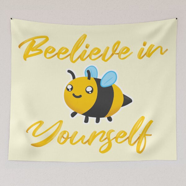 Item preview, Motivational Bee Beelieve in Yourself designed and sold by DewbertCo.
