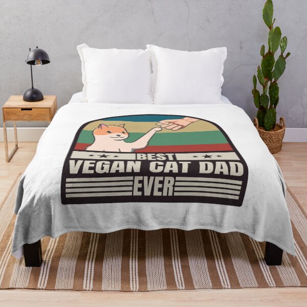Item preview, Best Vegan Cat Dad Ever - Cute and Adorable Vegan Cat Dad Art designed and sold by thecatcouch.