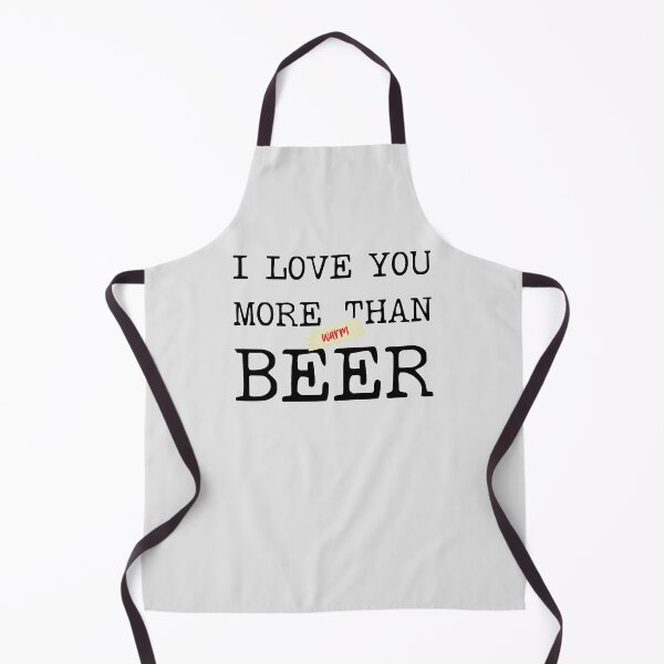 Item preview, I Love You More Than Beer | I Love You More Than Warm Beer | Happy Valentines Day | Funny Valentines Day designed and sold by DrawingBoard.