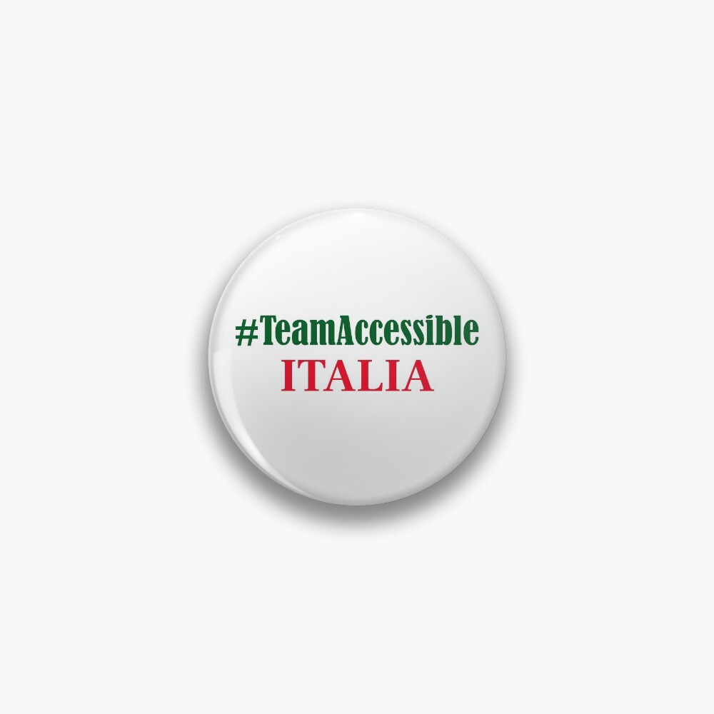 Team Accessible ITALIA Pin