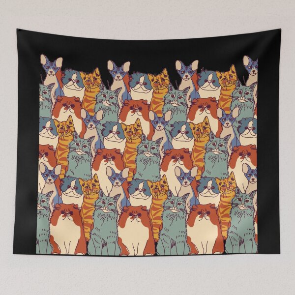 Item preview, Suspension Cats Crowded Funny Cute Kawaii Cats Kitty Kittens Lovers Sock Gift Idea  designed and sold by Dr.YesOrNo.