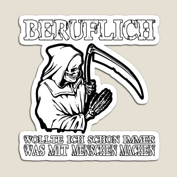 Artikel-Vorschau von Lustiger Spruch Beruflich Sensenmann, designt und verkauft von Galaxy-Corner.