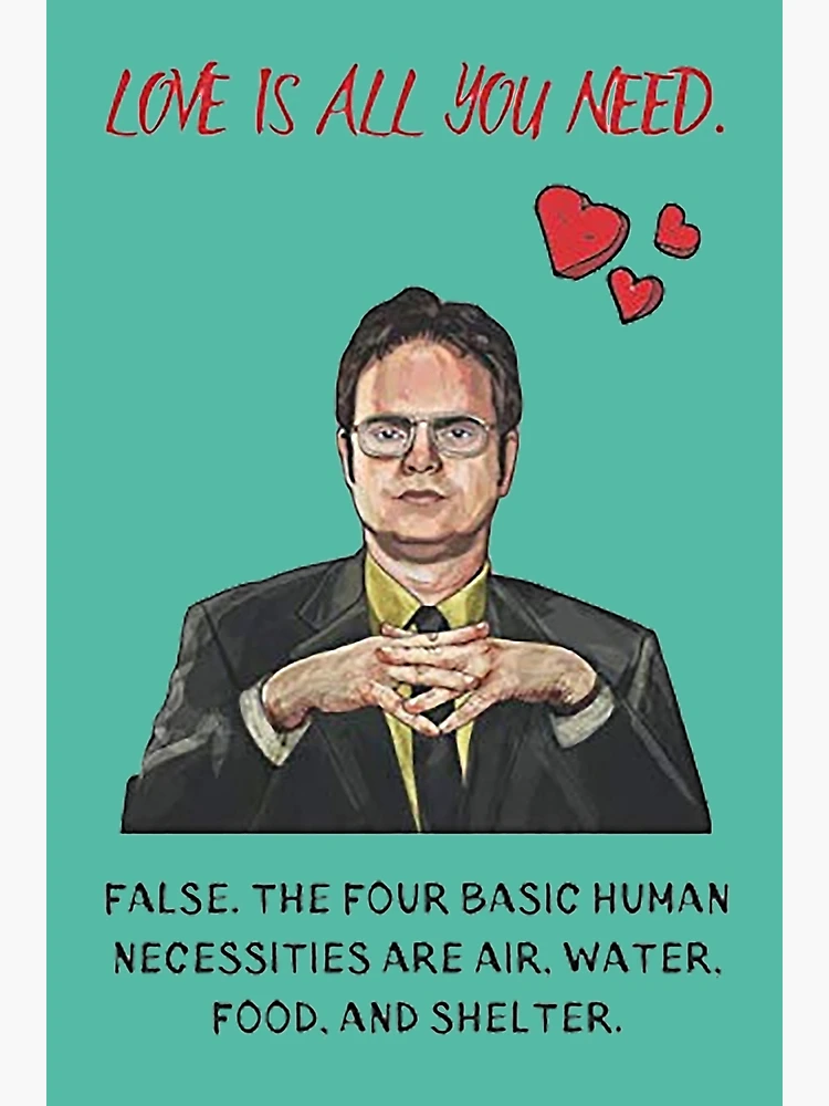 “Love is in the Air? False” Greeting Card - Official The Office Merchandise