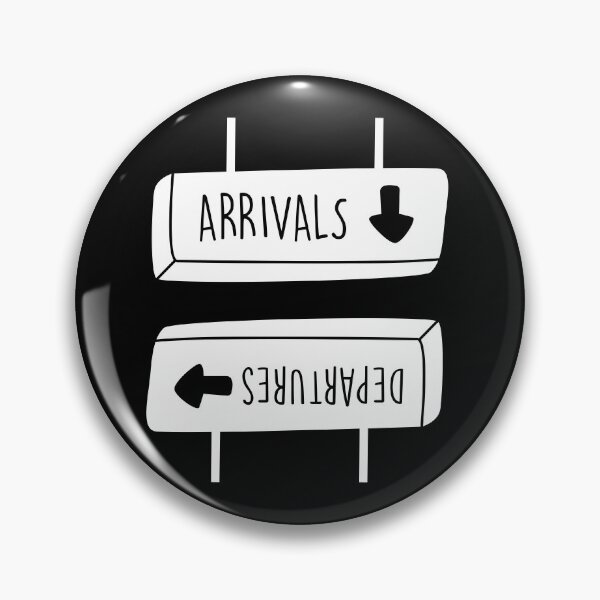 Item preview, Aviation Arrivals Departures Airport Sign. Aviation, flying, travel and pilot souvenir  designed and sold by VFRZone.