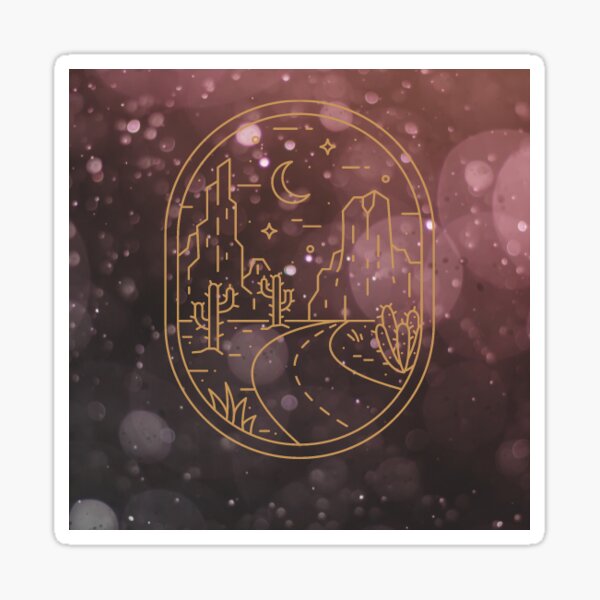 "this is a golden moon sticker." Sticker for Sale by AstraDesigns