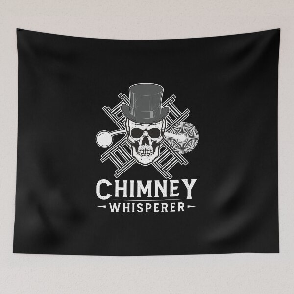 Item preview, Chimney Sweep Chimney Whisperer Skull designed and sold by StrongShirts.