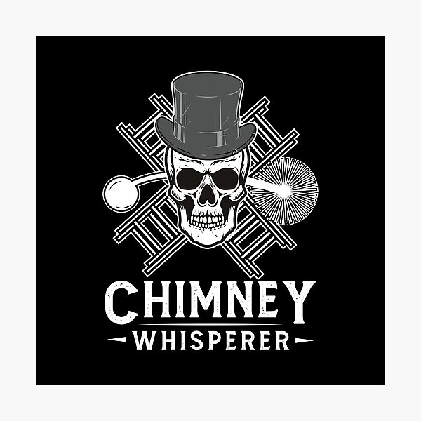 Item preview, Chimney Sweep Chimney Whisperer Skull designed and sold by StrongShirts.
