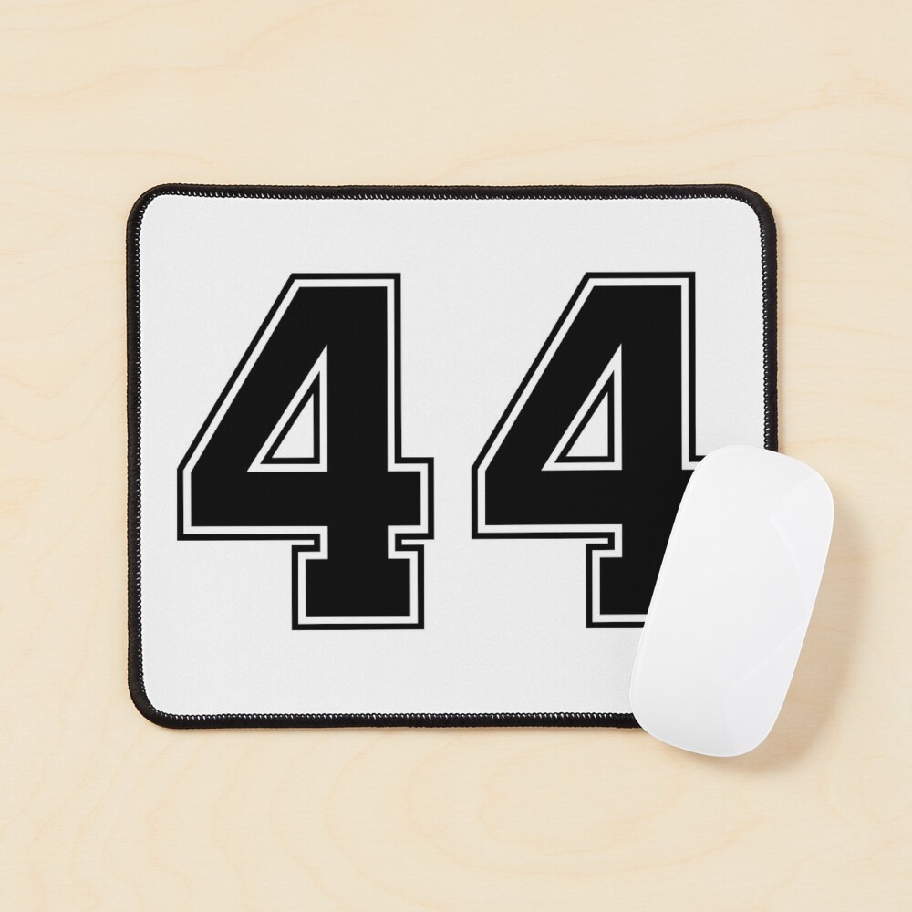 44 American Football Classic Vintage Sport Jersey Number in black