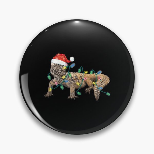 Item preview, Uromastyx Christmas Lights Santa Hat Dabb Lizard Mali designed and sold by StrongShirts.