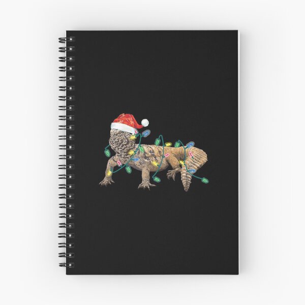 Item preview, Uromastyx Christmas Lights Santa Hat Dabb Lizard Mali designed and sold by StrongShirts.