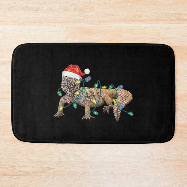 Item preview, Uromastyx Christmas Lights Santa Hat Dabb Lizard Mali designed and sold by StrongShirts.