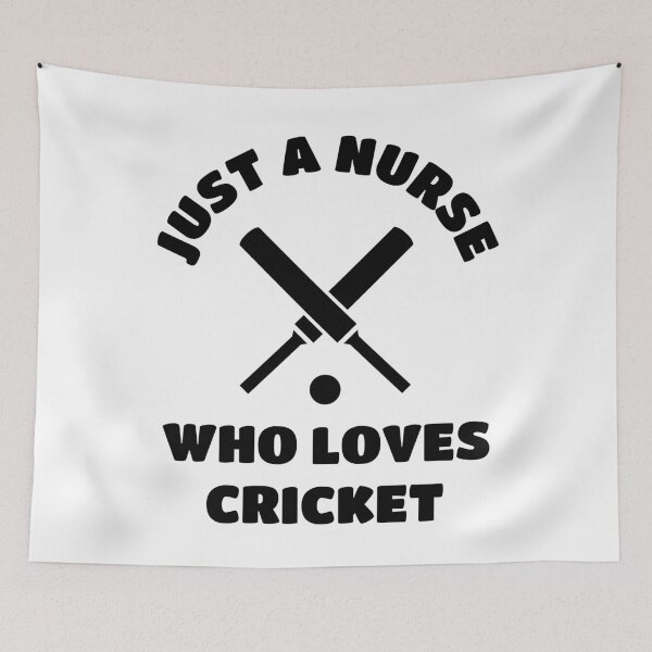 Item preview, Just a nurse who loves cricket designed and sold by TheGreenGoat.