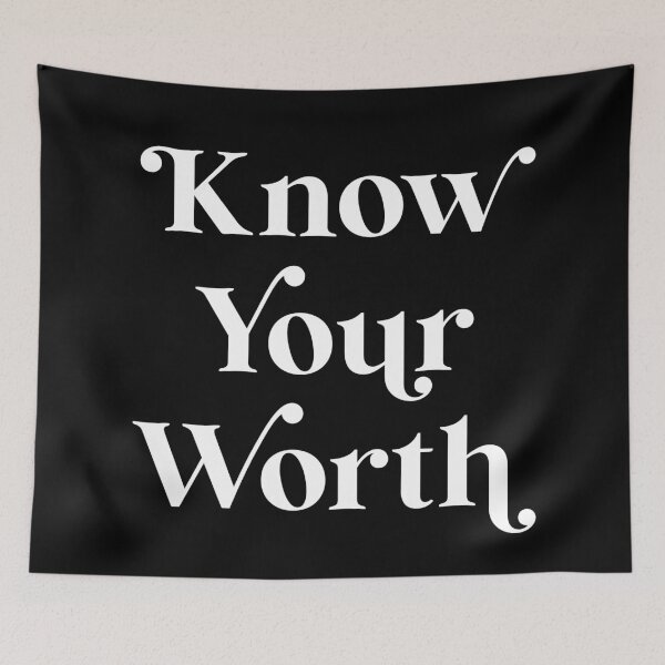 Item preview, Know Your Worth designed and sold by latheandquill.