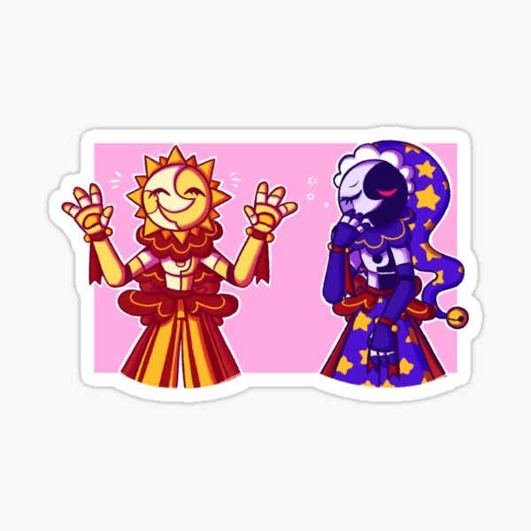 Sundrop And Moondrop Fnaf Security Breach Sticker For Sale By Be Yourself Art Redbubble