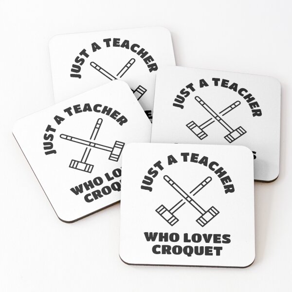Item preview, Just a teacher who loves croquet designed and sold by TheGreenGoat.