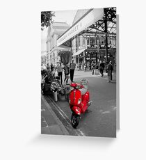 The Red Vespa Greeting Card