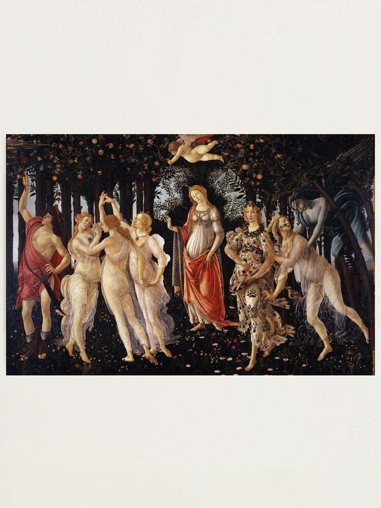 Primavera Sandro Botticelli Photographic Print For Sale By   Fpp,small,lustre,wall Texture,product,750x1000.u2 