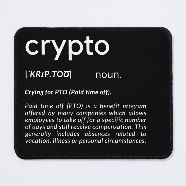Item preview, Crypto Definition | cryptocurrency fun designed and sold by Jasmin's Fashion World.