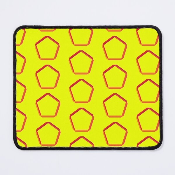 Item preview, Pentagons Geometric Pattern RED on YELLOW designed and sold by HybrisStudio.