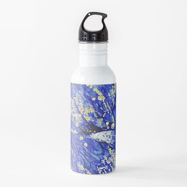 Rockpools in Blue and Gold Water Bottle