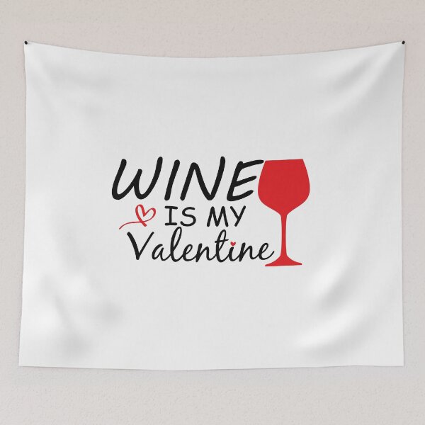 Item preview, Funny Valentine Quote, Wine Is My Valentine Women's Design, Cool Valentine Wine  designed and sold by Mouadox ★★★★★.