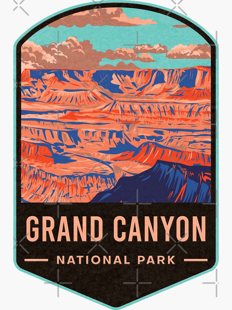 Thumbnail 3 of 3, Sticker, Grand Canyon National Park designed and sold by JordanHolmes.