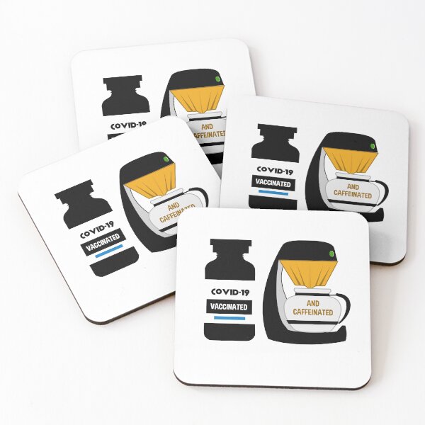 Item preview, Vaccinated And Caffeinated designed and sold by ProArtzilla.