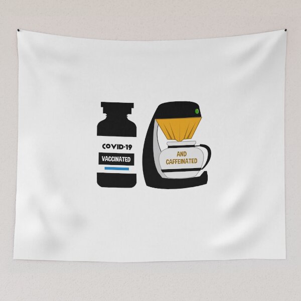 Item preview, Vaccinated And Caffeinated designed and sold by ProArtzilla.