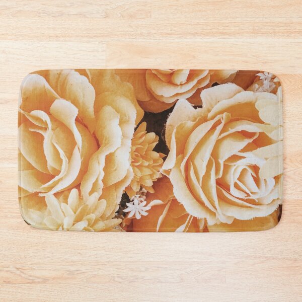 Item preview, orange rose pattern-vintage flower  designed and sold by jinutt.