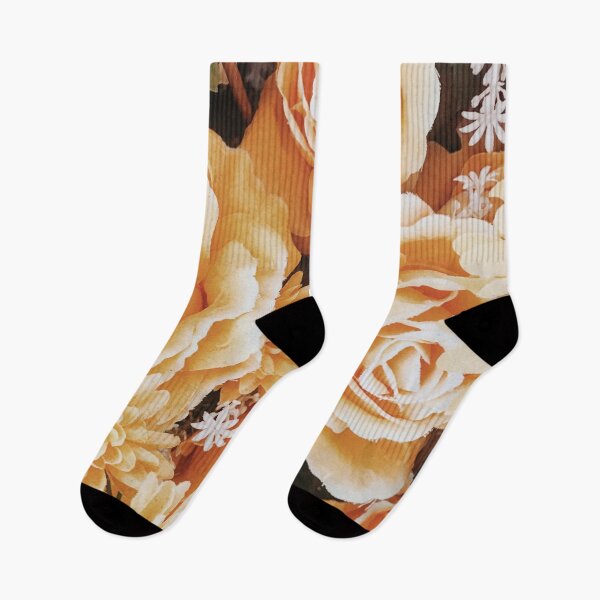 Item preview, orange rose pattern-vintage flower  designed and sold by jinutt.