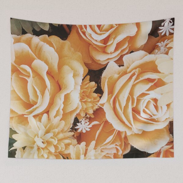 Item preview, orange rose pattern-vintage flower  designed and sold by jinutt.