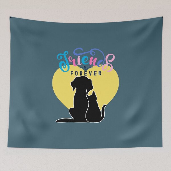 Item preview, Cat and Dog Friendship designed and sold by LamaraK.