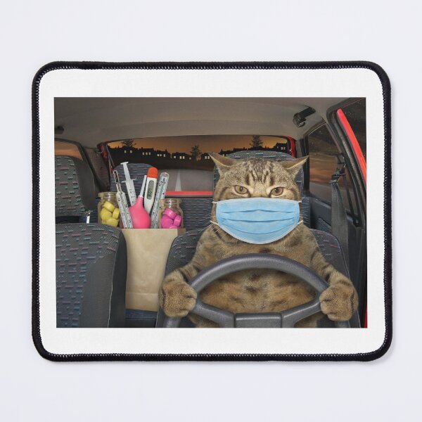 Item preview, cat driving a car Sticker designed and sold by Issa ★★★★★.