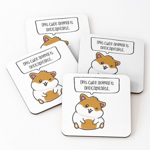 Item preview, this cute animal is anticapitalist. hamster. designed and sold by cute anarchist animals.