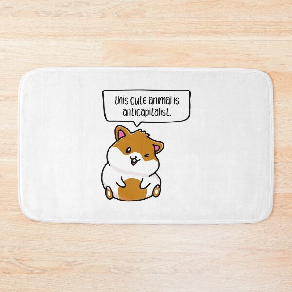 Item preview, this cute animal is anticapitalist. hamster. designed and sold by cute anarchist animals.